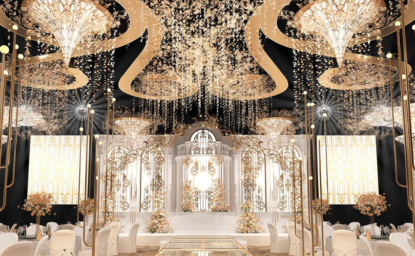 西林花木兰喜事汇金色大厅效果展示